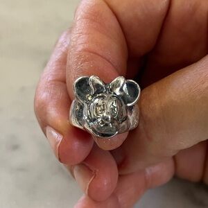 Vintage Sterling Silver Michael Sklar for Child Star Minnie Mouse Ring
